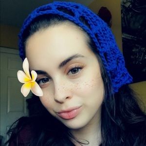 Crochet bandana headwear 💞